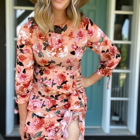Jaase Pink Floral Dress - Picture 8 of 8